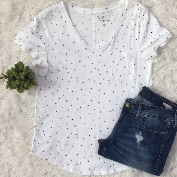 LOFT Tops - Loft Stars SS Tee 💗 White